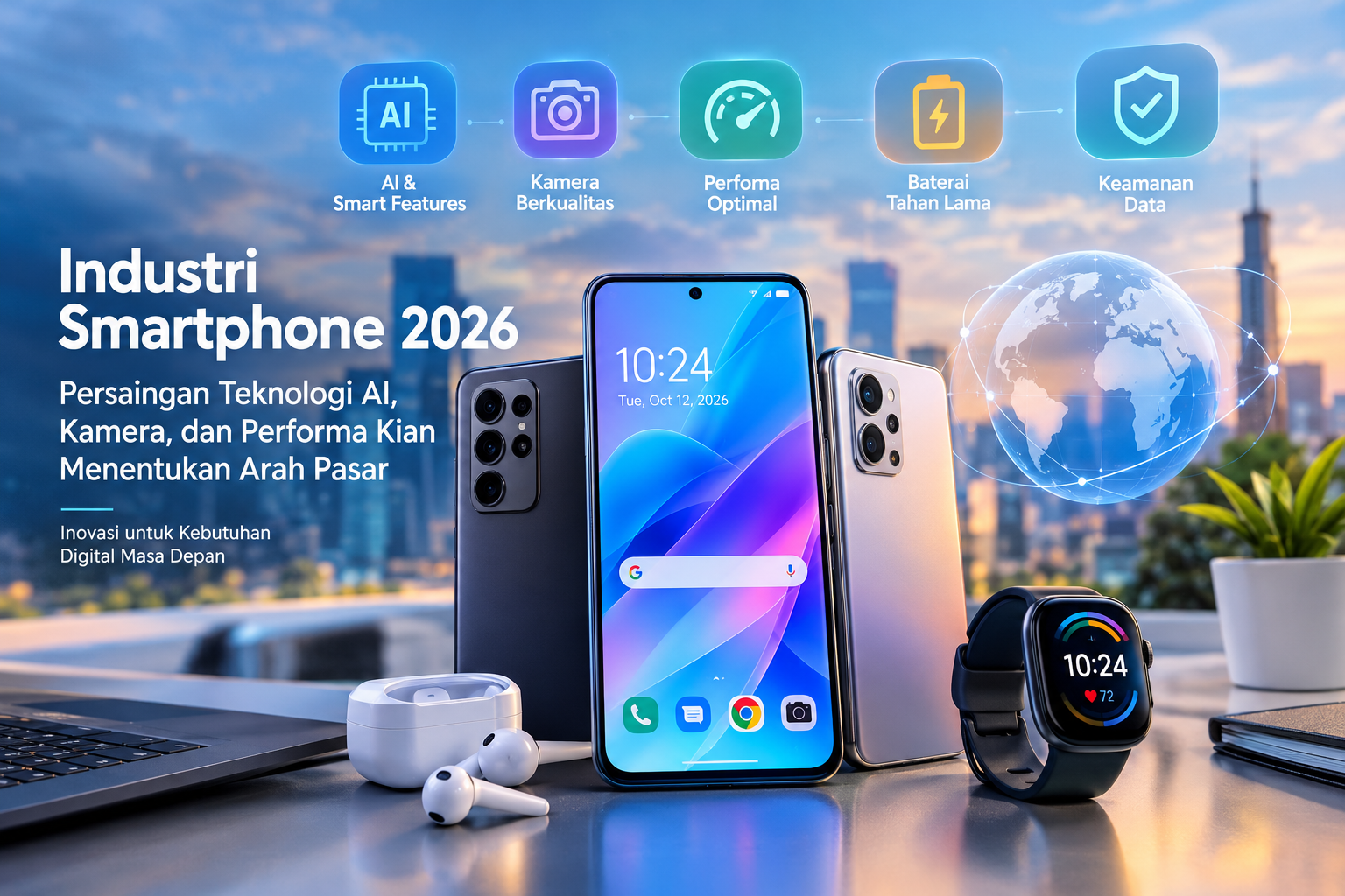 Industri Smartphone 2026: Persaingan Teknologi AI, Kamera, dan Performa Kian Menentukan Arah Pasar