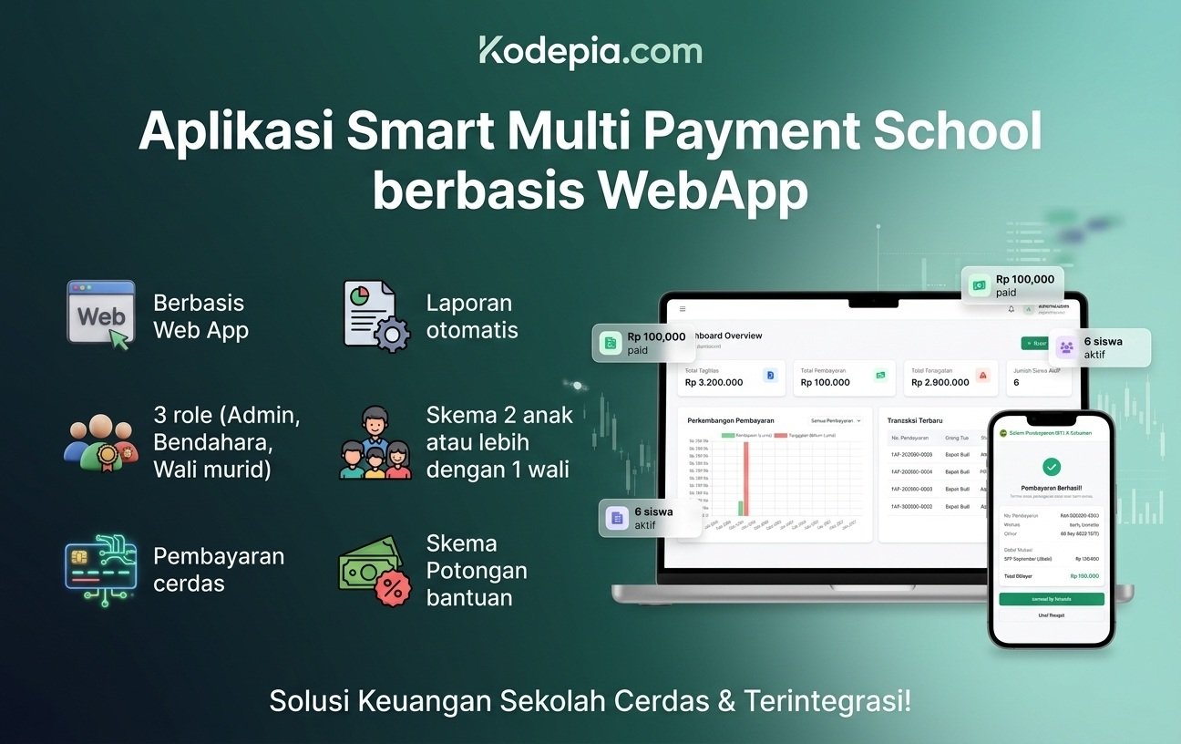 Aplikasi Smart Multi Payment School berbasis WebApp